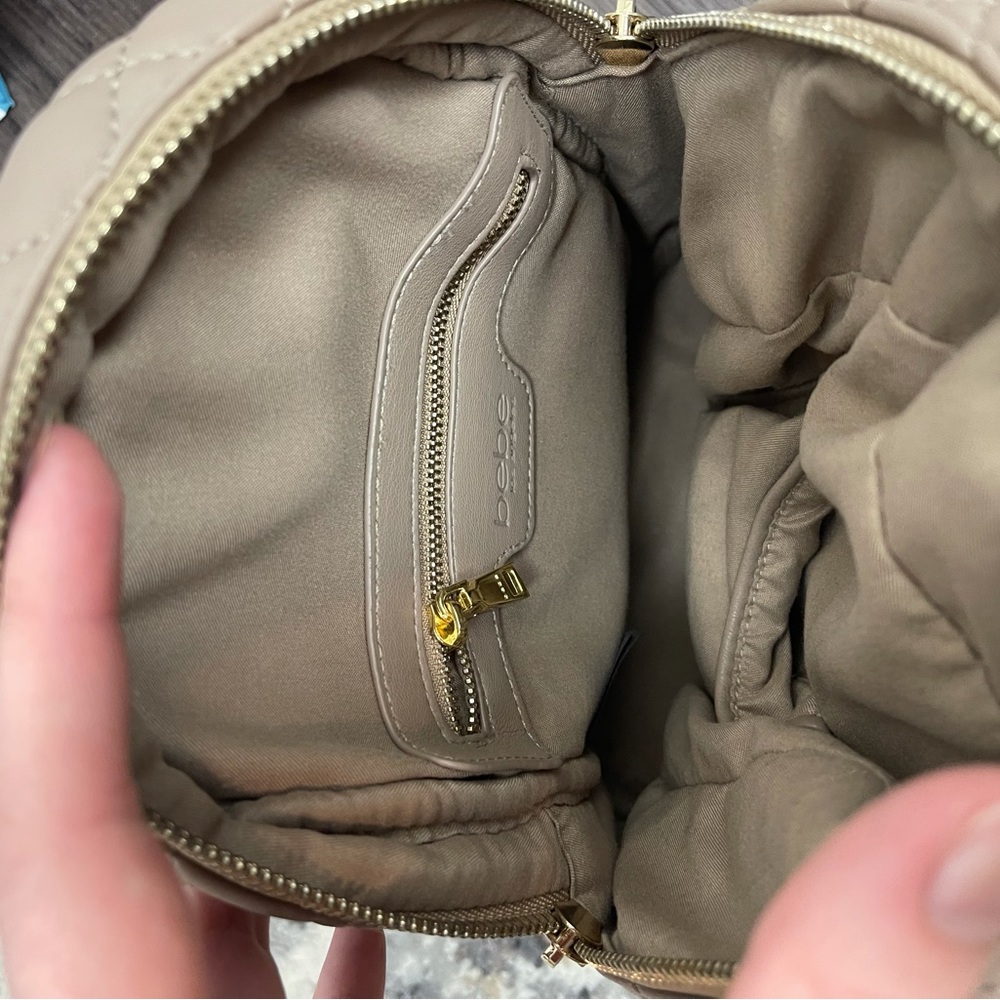 BEBE Beige Mini Backpack - Picture 2 of 10